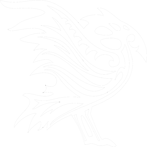 Crow Academy | Logo - White